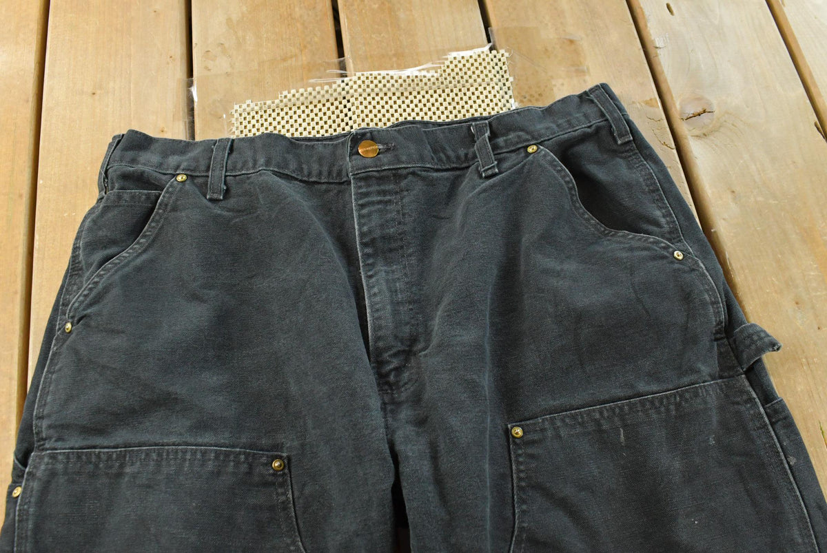 Vintage 2000s Carhartt Double Knee Denim Black Jeans Men's 36 x 25.5 from propervintagecanada