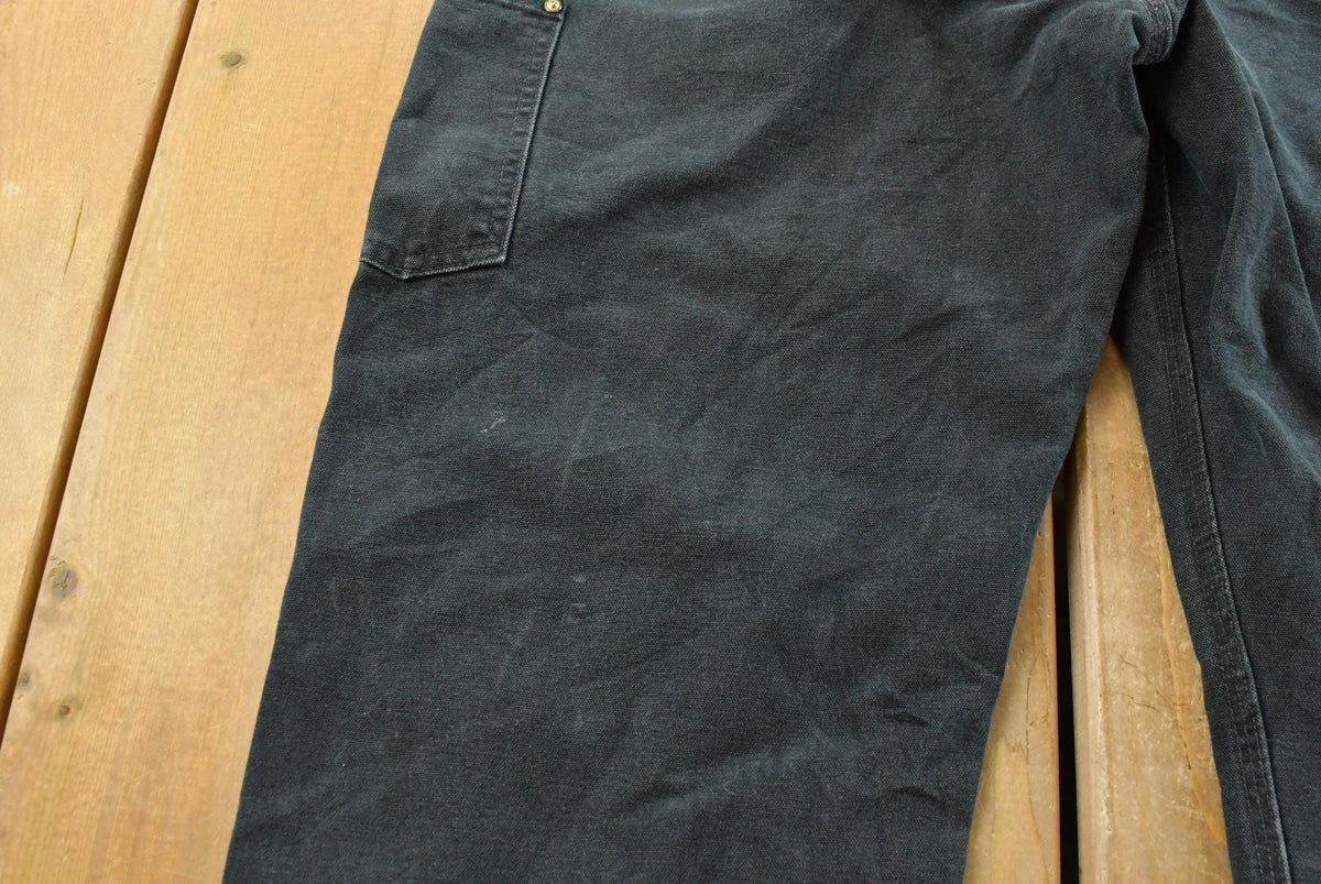 Vintage 2000s Carhartt Double Knee Denim Black Jeans Men's 36 x 25.5 from propervintagecanada