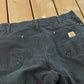 Vintage 2000s Carhartt Double Knee Denim Black Jeans Men's 36 x 25.5 from propervintagecanada