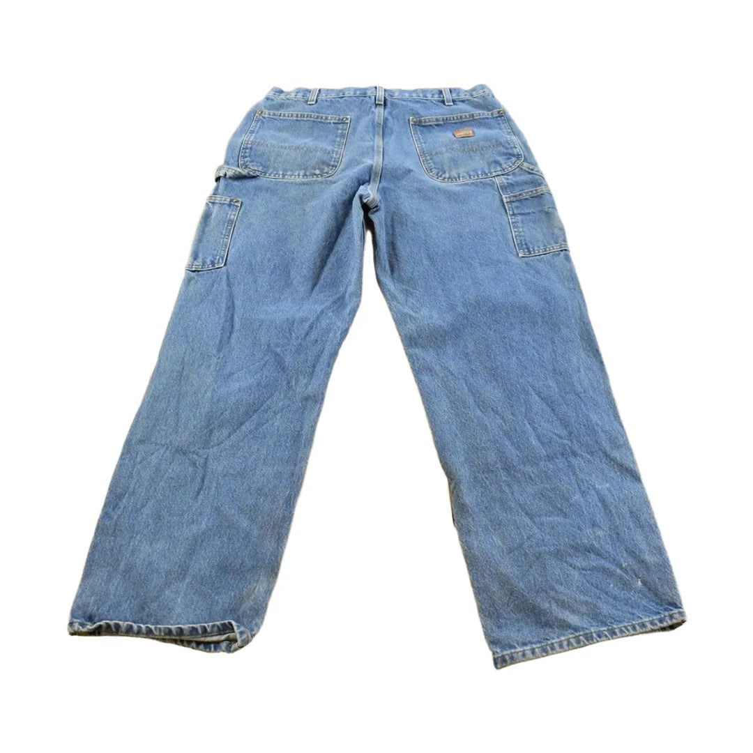 Vintage 2000s Carhartt Double Knee Denim Blue Jeans Men's 32 x 30 from propervintagecanada