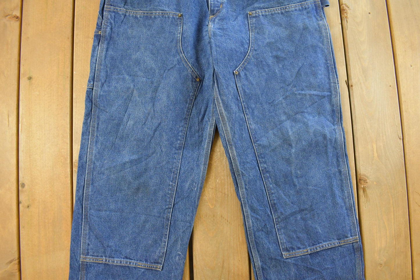 Vintage 2000s Carhartt Double Knee Denim Jeans Men's 38 x 34 from propervintagecanada