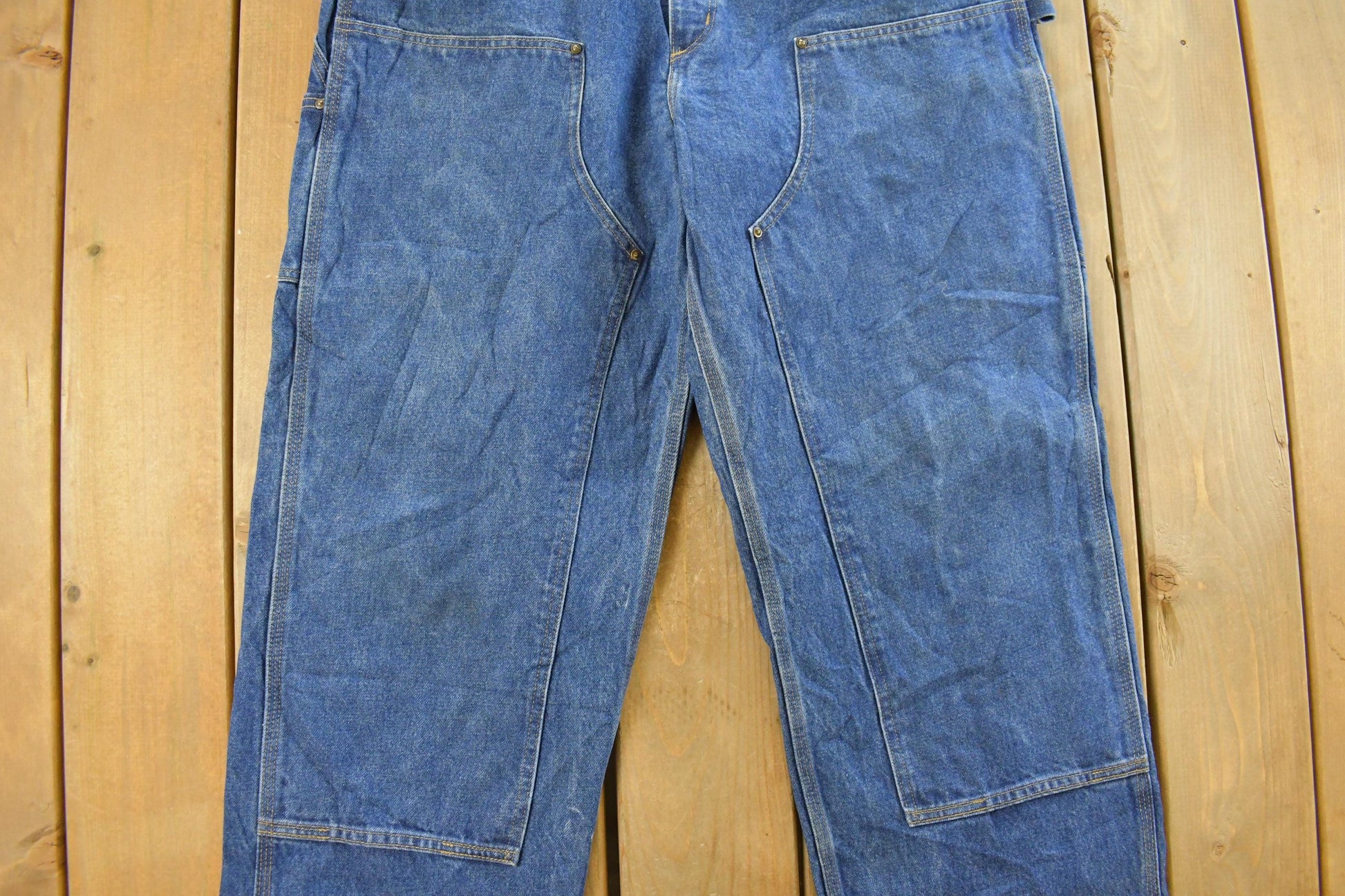 Vintage 2000s Carhartt Double Knee Denim Jeans Men's 38 x 34 from propervintagecanada