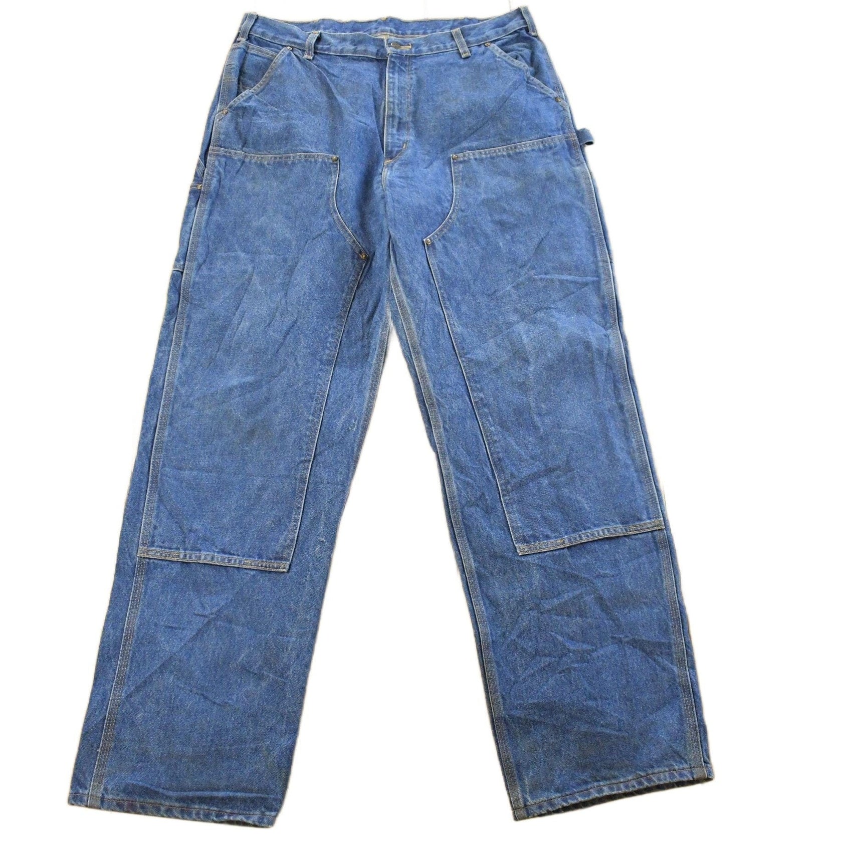 Vintage 2000s Carhartt Double Knee Denim Jeans Men's 38 x 34 from propervintagecanada