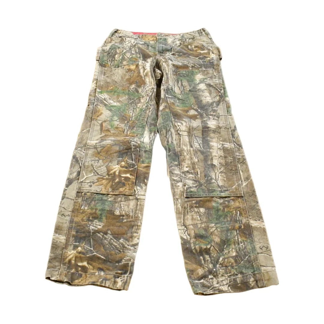 Vintage 2000s Carhartt Double Knee RealTree Camo Pants Women's 30 x 33.5 from propervintagecanada