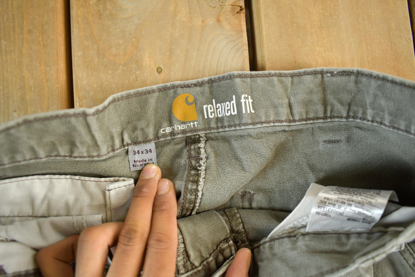 Vintage 2000s Carhartt Double Knee Work Pants Men's 34 x 34 from propervintagecanada