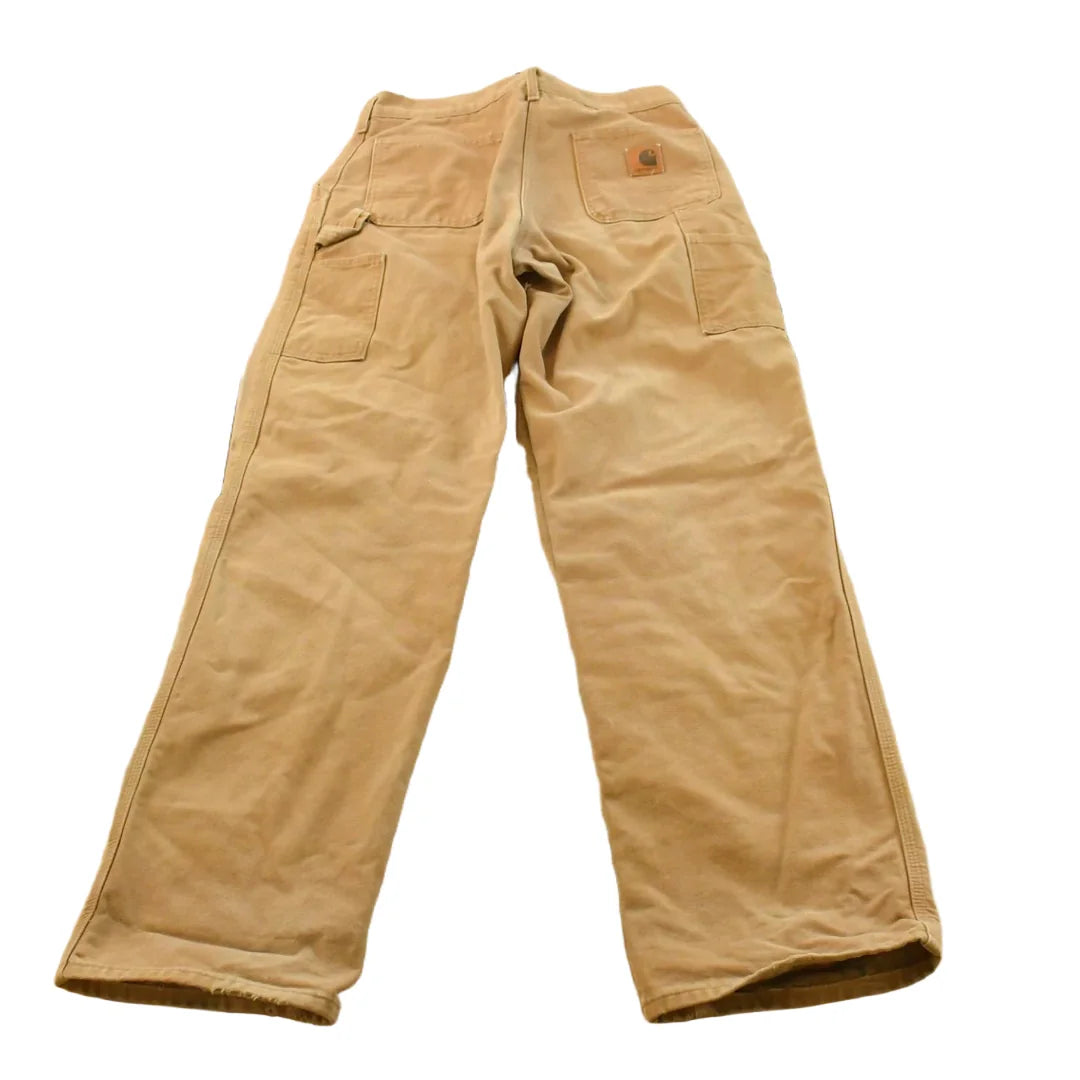 Vintage 2000s Carhartt Flannel Lined Canvas Work Pants Men's 36 x 31 from propervintagecanada