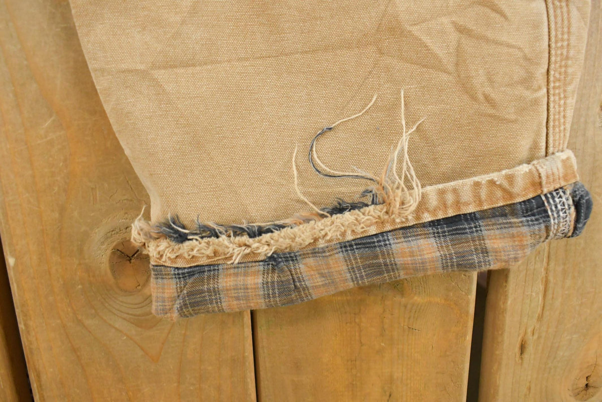 Vintage 2000s Carhartt Flannel Lined Canvas Work Pants Men's 37 x 31 from propervintagecanada