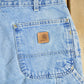 Vintage 2000s Carhartt Flannel Lined Denim Work Jeans Men's 33 x 30 from propervintagecanada