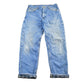 Vintage 2000s Carhartt Flannel Lined Denim Work Jeans Men's 36 x 32 from propervintagecanada