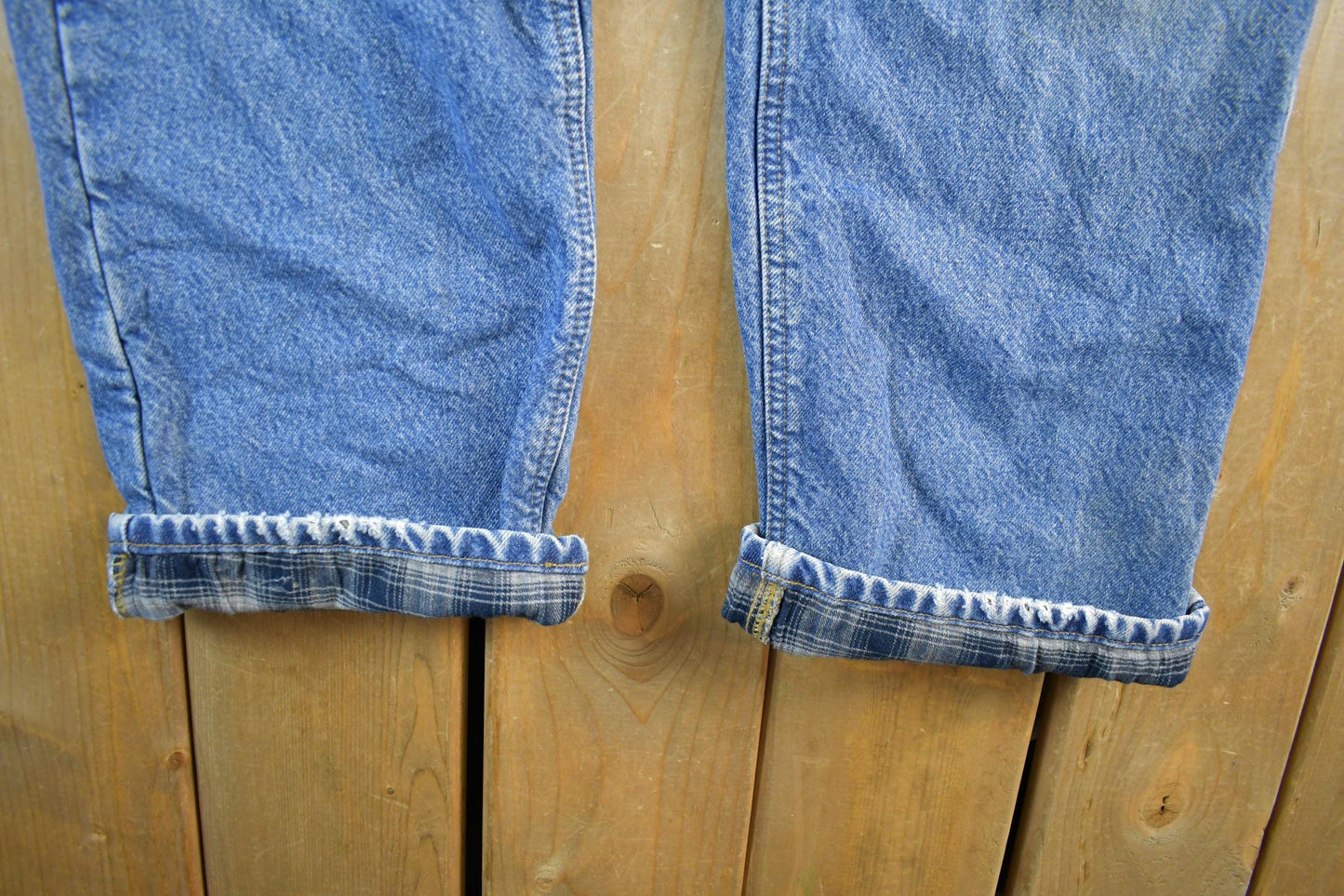 Vintage 2000s Carhartt Flannel Lined Denim Work Jeans Men's 36 x 32 from propervintagecanada