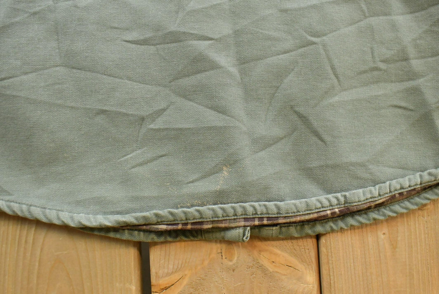 Vintage 2000s Carhartt Heavyweight Thrashed Lined Workwear Button Up Shirt Men's 2XL from propervintagecanada