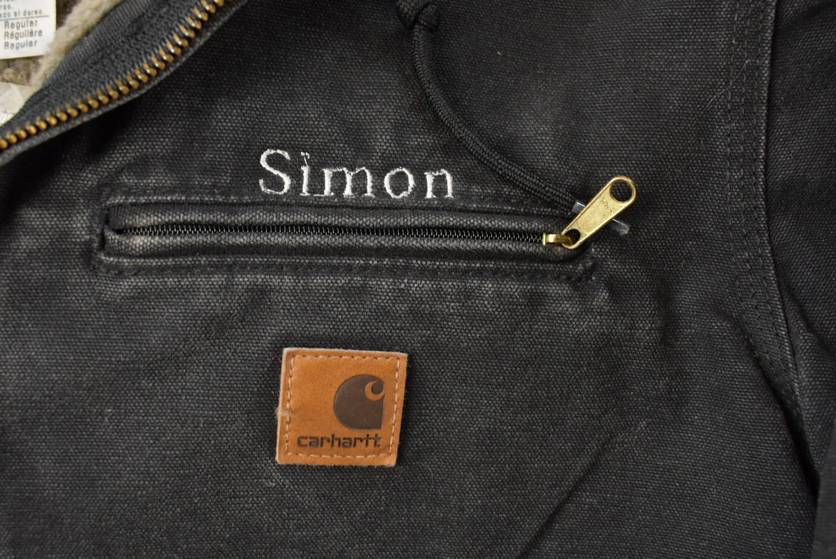 Vintage 2000s Carhartt Hooded Sherpa Lined Jacket Mens M from propervintagecanada