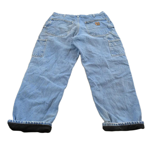 Vintage 2000s Carhartt Lined Work Jeans Men's 32 x 29 from propervintagecanada