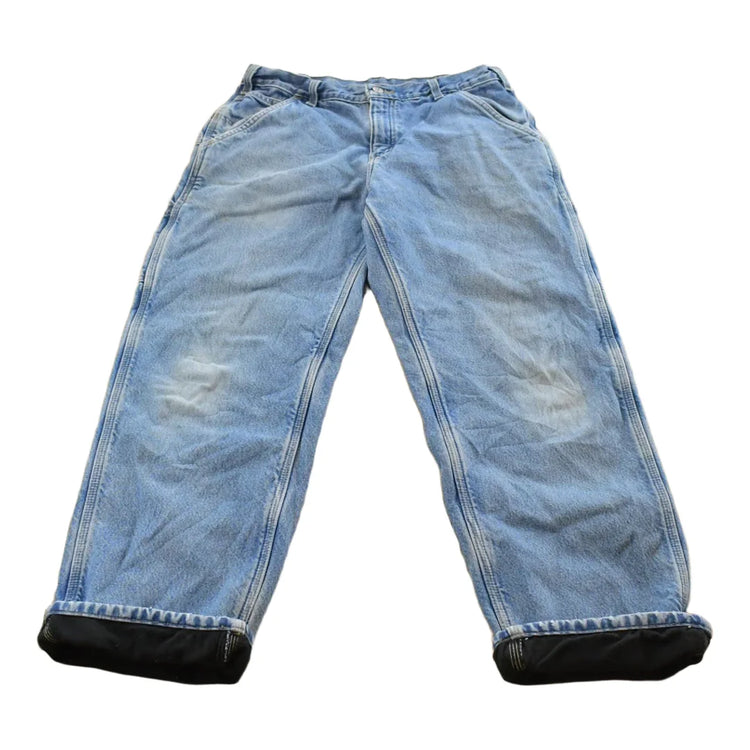 Vintage 2000s Carhartt Lined Work Jeans Men's 32 x 29 from propervintagecanada
