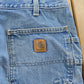 Vintage 2000s Carhartt Lined Work Jeans Men's 32 x 29 from propervintagecanada