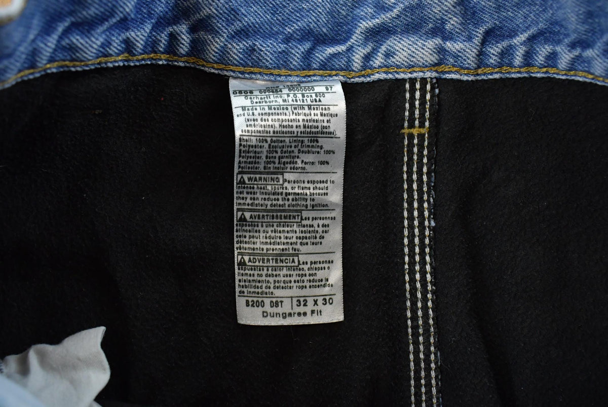 Vintage 2000s Carhartt Lined Work Jeans Men's 32 x 29 from propervintagecanada