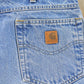 Vintage 2000s Carhartt Loose Fit Distressed Workwear Denim Jeans Men's 35 x 34.5 from propervintagecanada