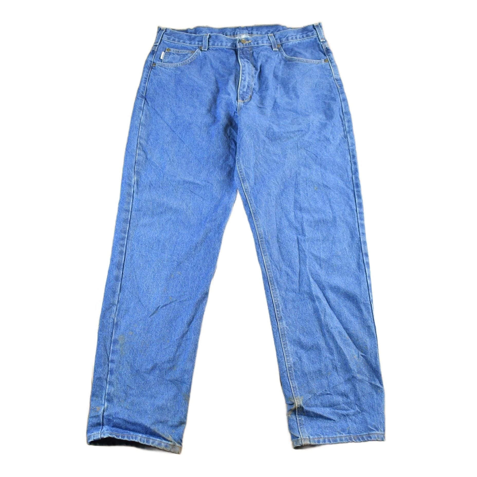 Vintage 2000s Carhartt Relaxed Fit Denim Work Jeans Men's 38 x 32 from propervintagecanada