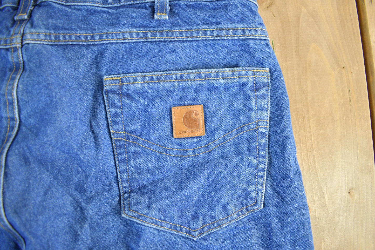Vintage 2000s Carhartt Relaxed Fit Denim Work Jeans Men's 38 x 32 from propervintagecanada