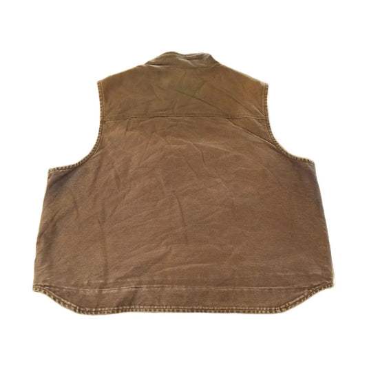 Vintage 2000s Carhartt Sun Faded Distressed Sherpa Lined Jacket Vest Mens 2XL from propervintagecanada