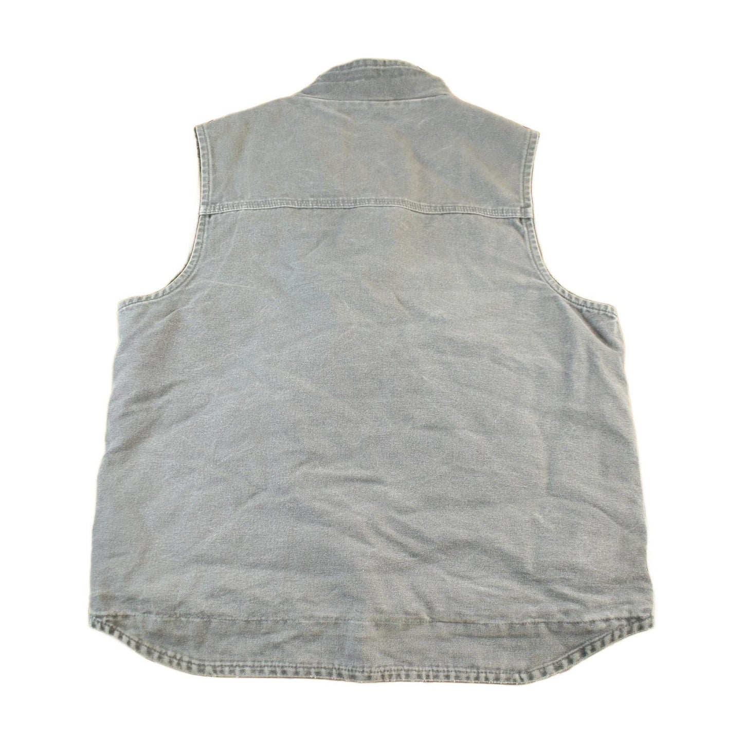 Vintage 2000s Carhartt Sun Faded Distressed Sherpa Lined Jacket Vest Mens Large from propervintagecanada