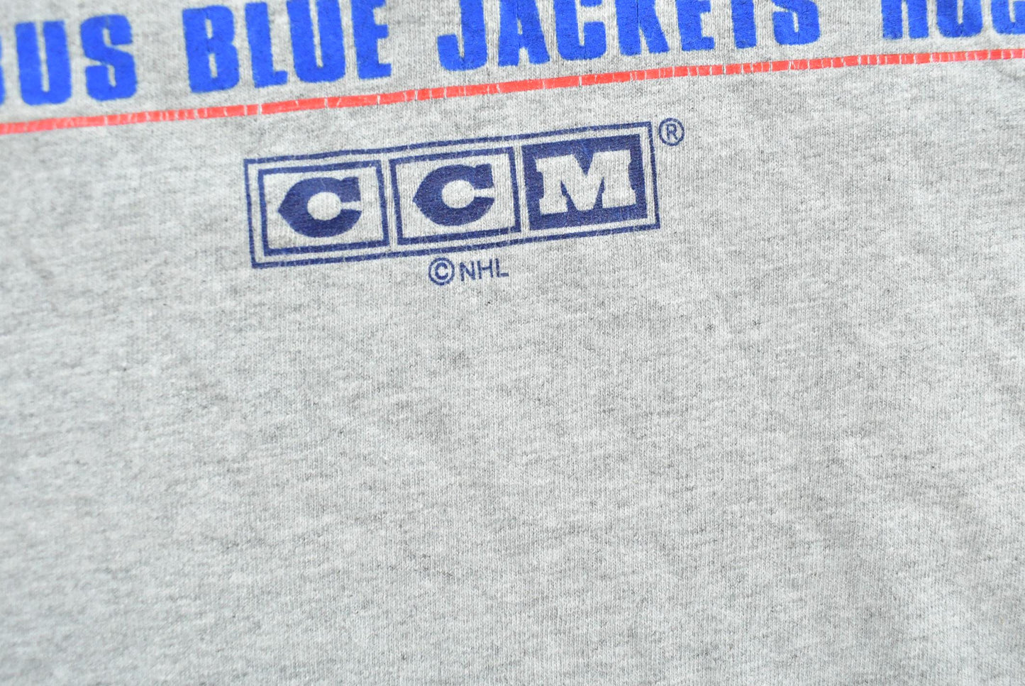 Vintage 2000s CCM Columbus Blue Jackets NHL Hockey T-Shirt Men's XL from propervintagecanada