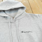 Vintage 2000s Champion Blank Gray Spellout Logo Hoodie Sweatshirt Men's M / Y2K Streetwear / 00s Basic Layering Essential / Athleisure from propervintagecanada
