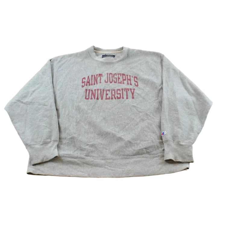 Vintage 2000s Champion Saint Joseph's University Reverse Weave Crewneck Sweatshirt Men's XL from propervintagecanada