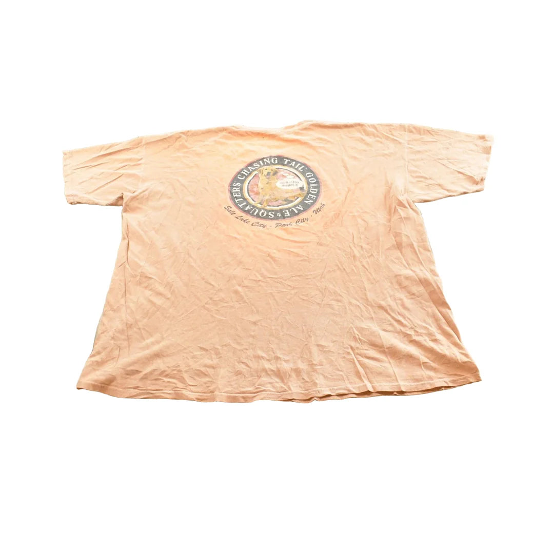 Vintage 2000s Chasing Tail Golden Ale Park City Utah Beer T-Shirt Men's 3XL from propervintagecanada