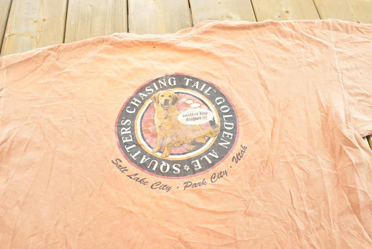 Vintage 2000s Chasing Tail Golden Ale Park City Utah Beer T-Shirt Men's 3XL from propervintagecanada