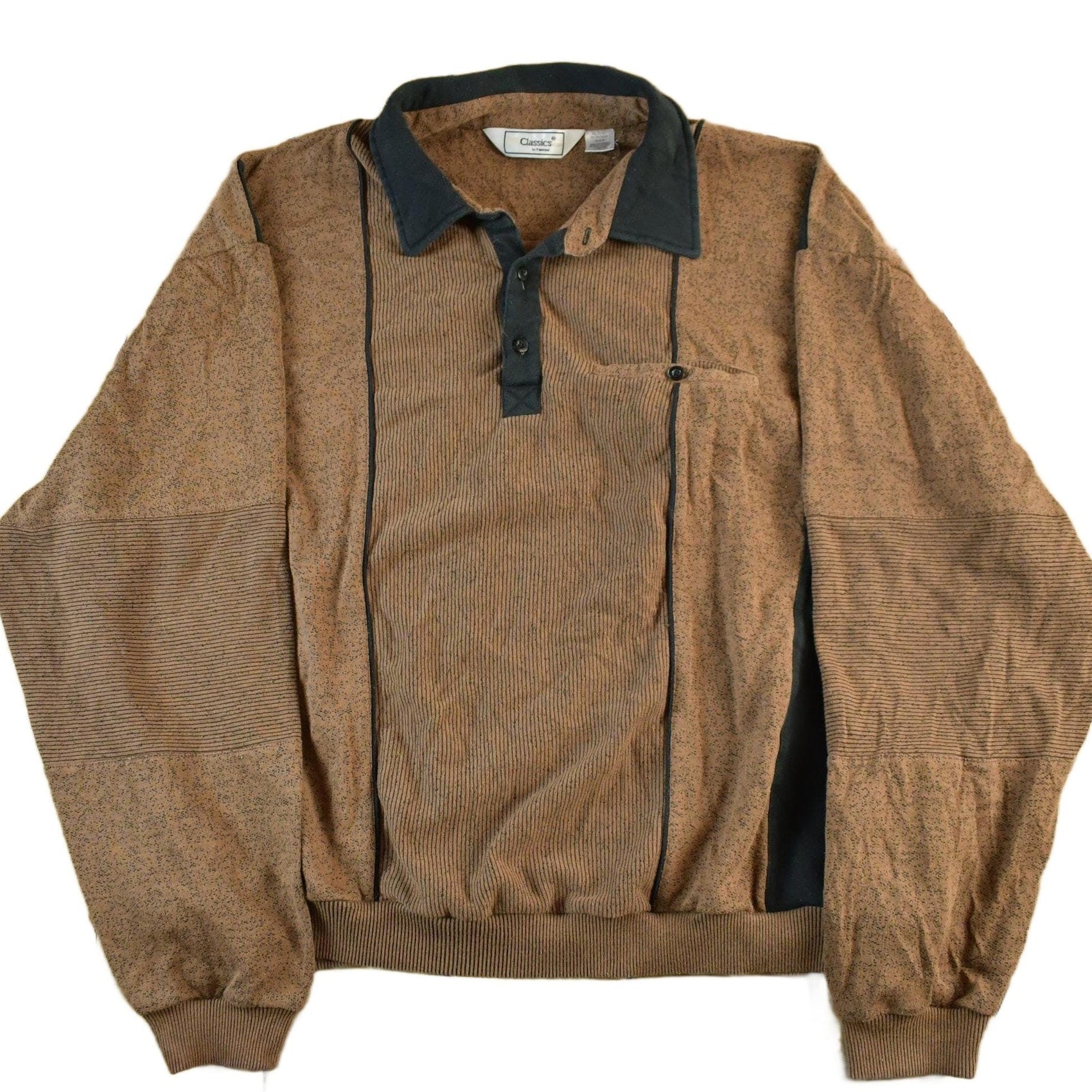 Vintage 2000s Classics by Palmland Patterned Button Up Shirt Adult 5X Men's 5XL from propervintagecanada