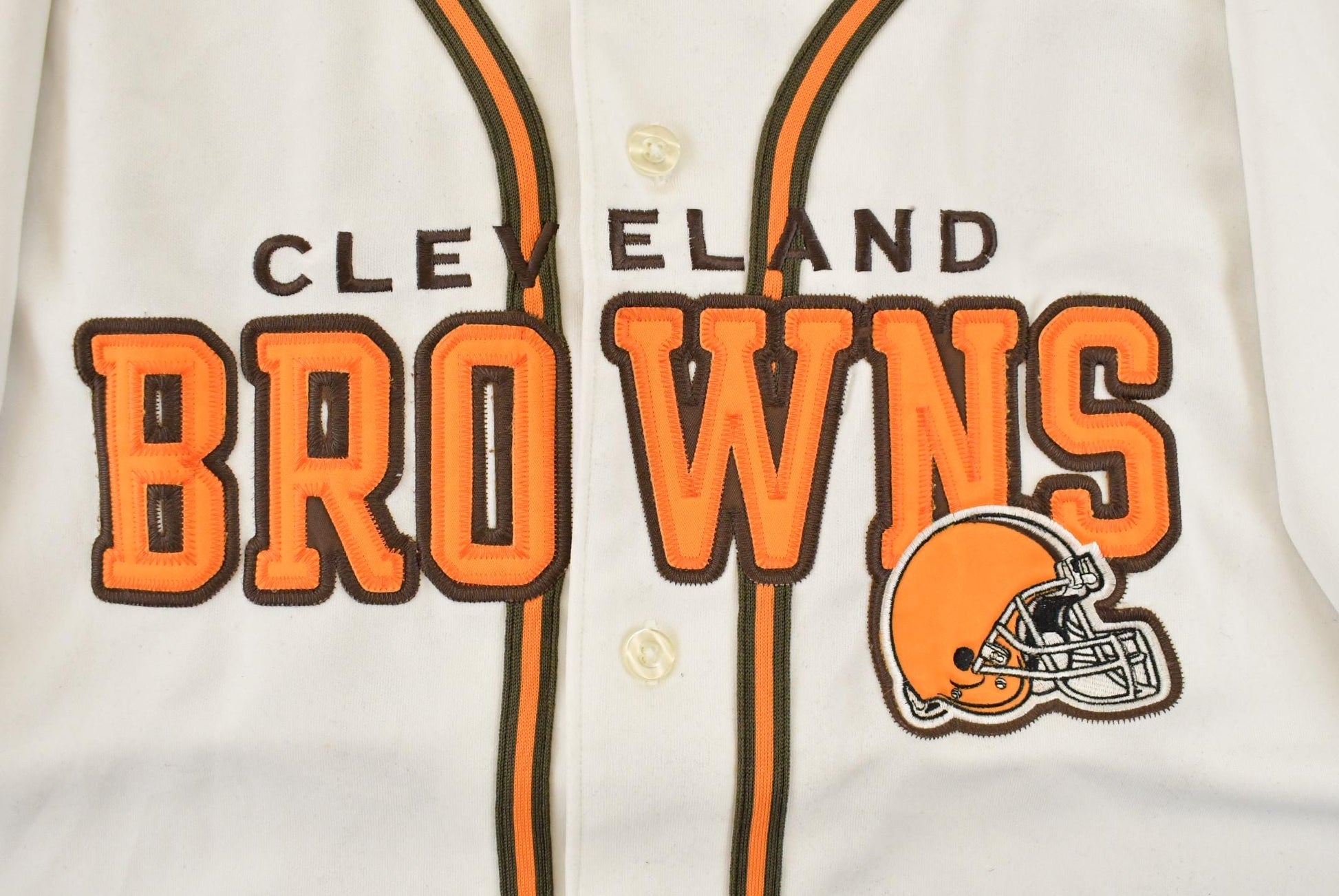 Vintage 2000s Cleveland Browns NFL Baseball Jersey Men's XL from propervintagecanada