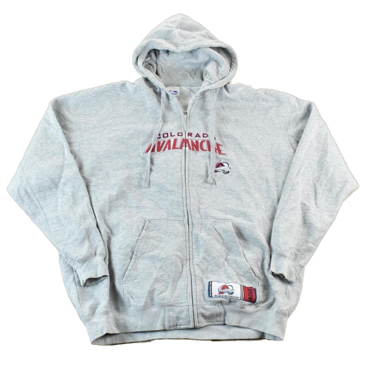 Vintage 2000s Colorado Avalanche NHL Hockey Zip Up Hooded Sweatshirt Mens XXL from propervintagecanada