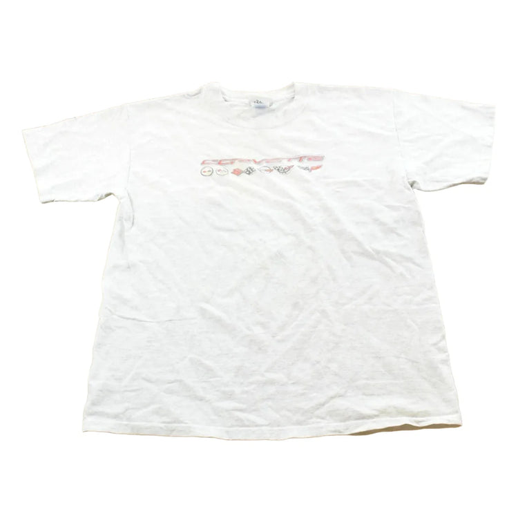 Vintage 2000s Corvette Logo Graphic T-Shirt Mens L from propervintagecanada