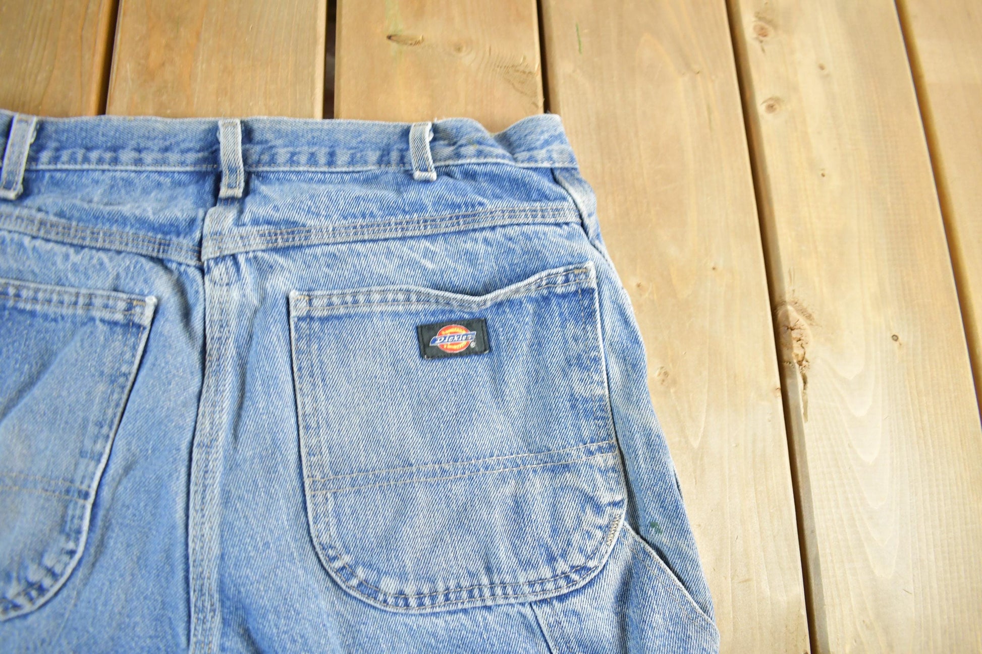 Vintage 2000s Dickies Distressed Denim Shorts Men's 32 from propervintagecanada