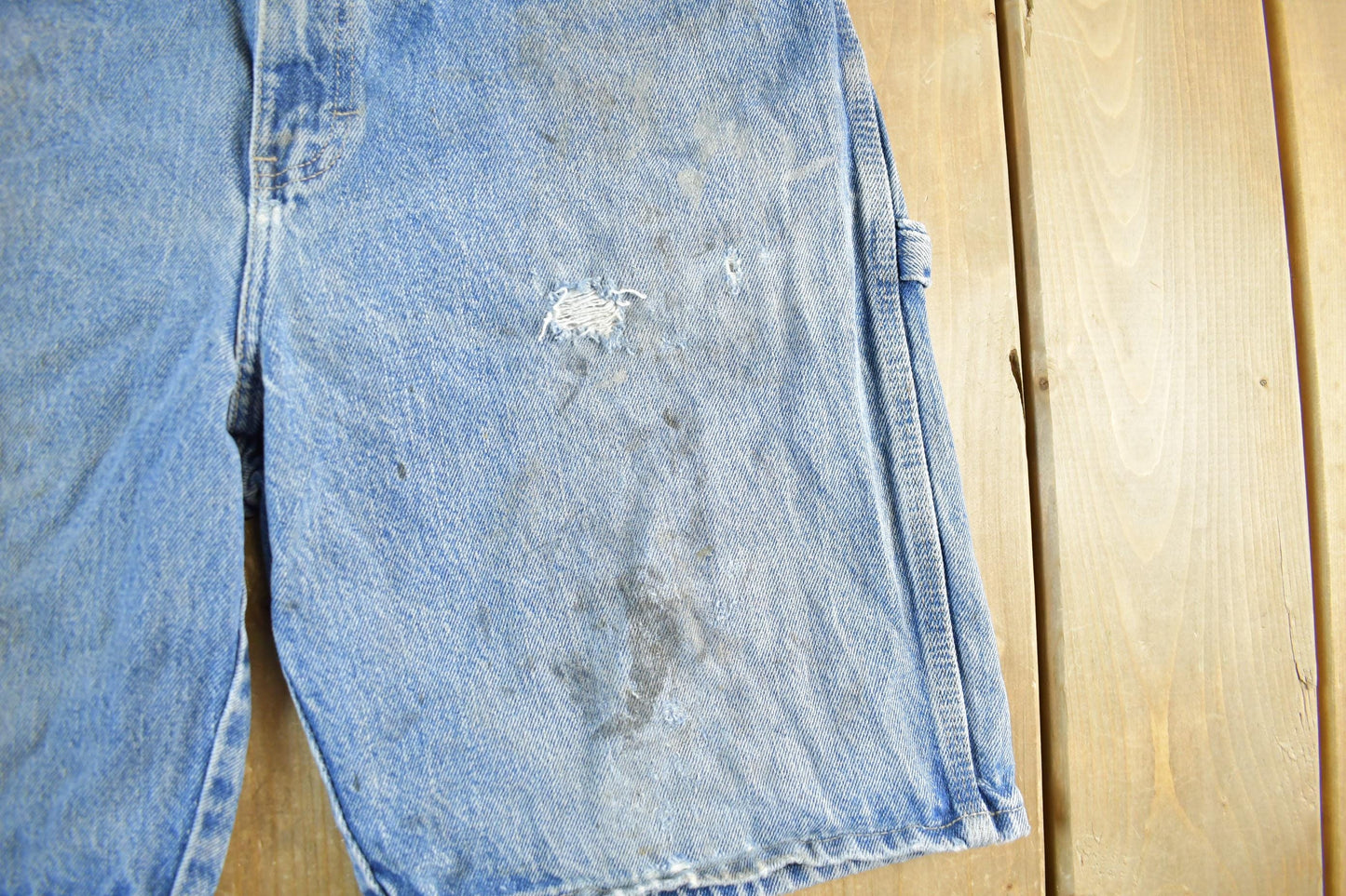 Vintage 2000s Dickies Distressed Denim Shorts Men's 32 from propervintagecanada