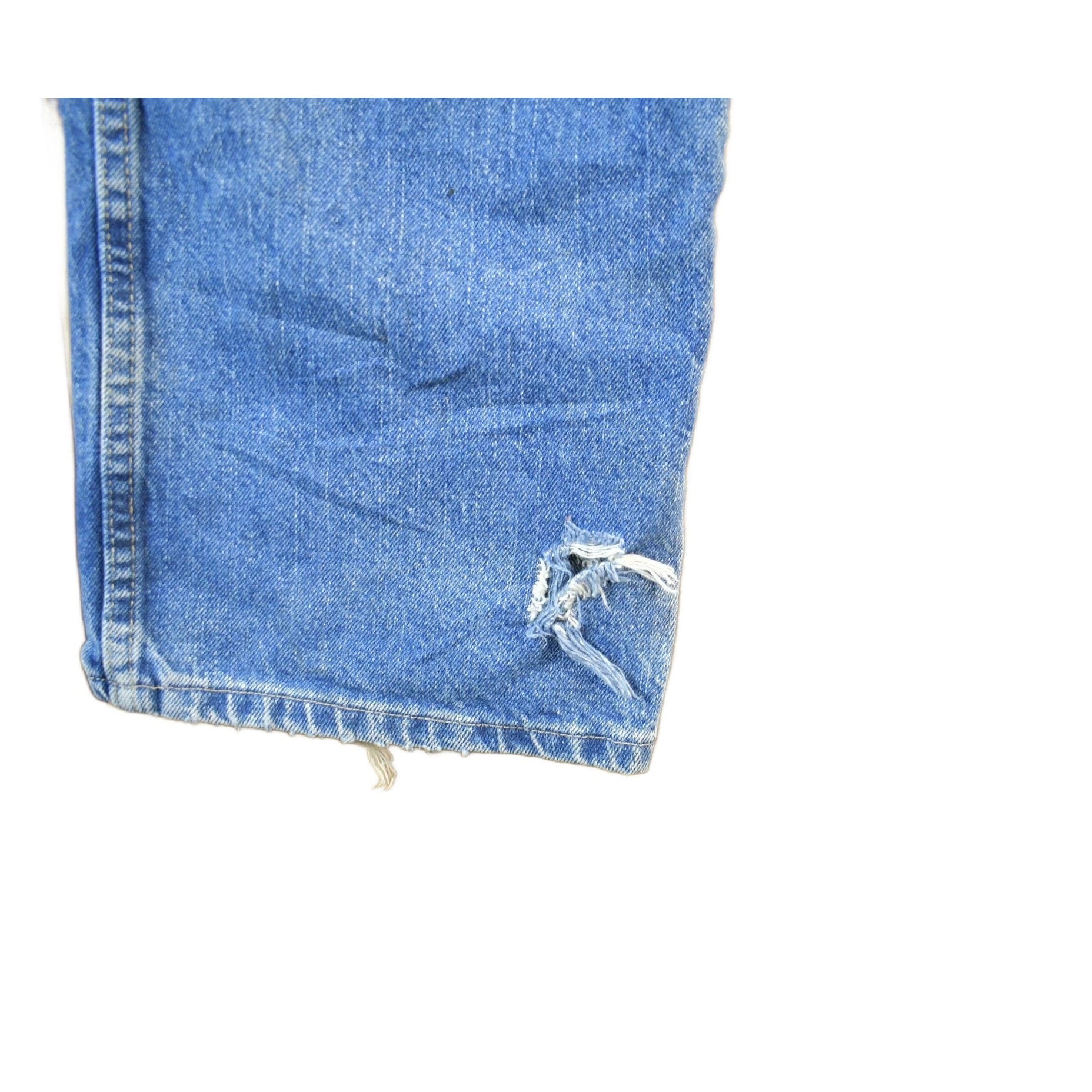 Vintage 2000s Dickies Double Knee Distressed Flannel Lined Denim Work Jeans Men's 38 x 32