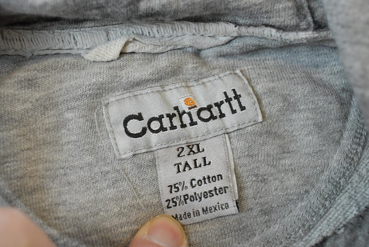 Vintage 2000s Distressed Thrashed Carhartt Hoodie Sweatshirt Men's 3XL from propervintagecanada