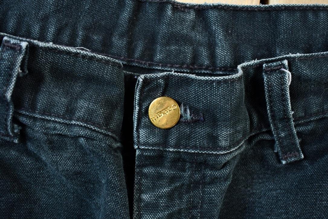 Vintage 2000s Double Knee Riveted Carhartt Dungaree Work Pants Men's Small 29 x 30 from propervintagecanada