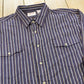 Vintage 2000s Duke Haband Striped Button Up Shirt Men's 2XL from propervintagecanada