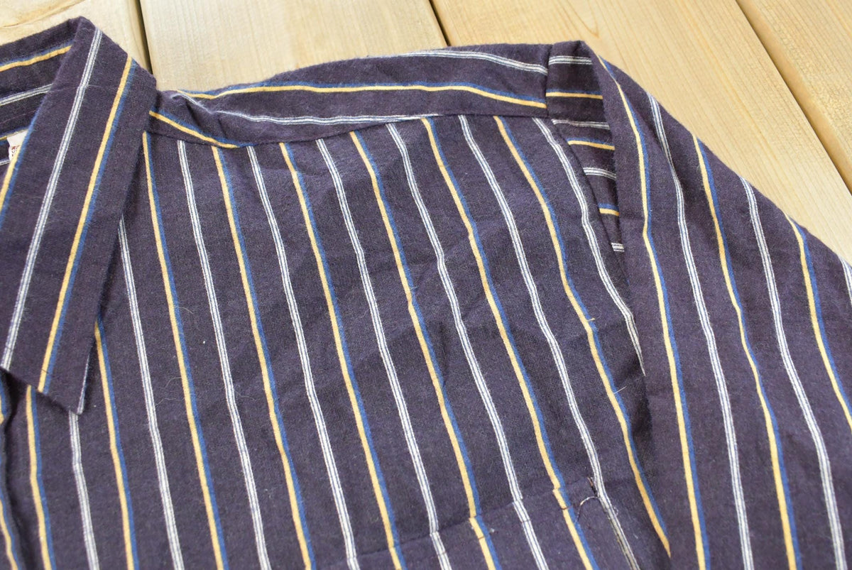Vintage 2000s Duke Haband Striped Button Up Shirt Men's 2XL from propervintagecanada