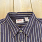 Vintage 2000s Duke Haband Striped Button Up Shirt Men's 2XL from propervintagecanada