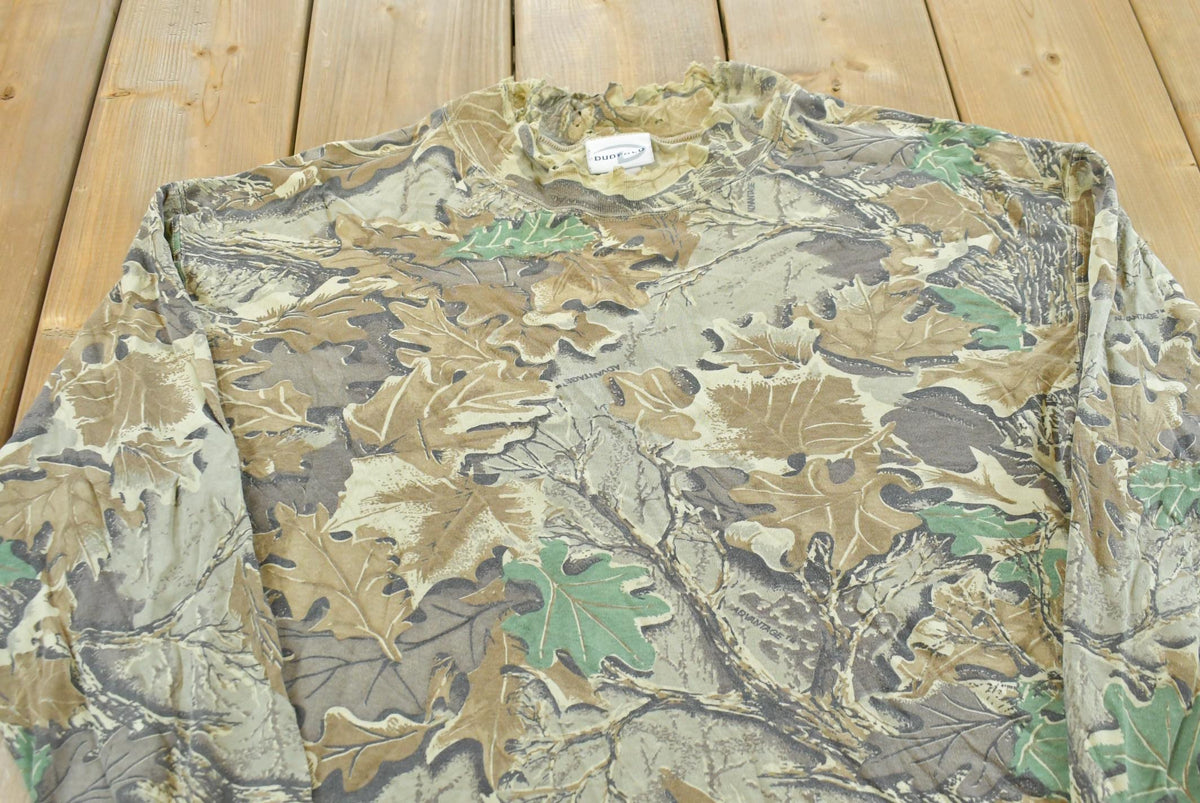 Vintage 2000s Duofold Advantage Camo Mock Turtleneck Long Sleeve T-Shirt Men's XL from propervintagecanada