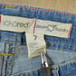 Vintage 2000s Echo Red Pink Embroidered Low Waisted Women's Denim Jeans Women's 28 x 32 from propervintagecanada