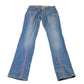 Vintage 2000s Echo Red Pink Embroidered Low Waisted Women's Denim Jeans Women's 28 x 32 from propervintagecanada