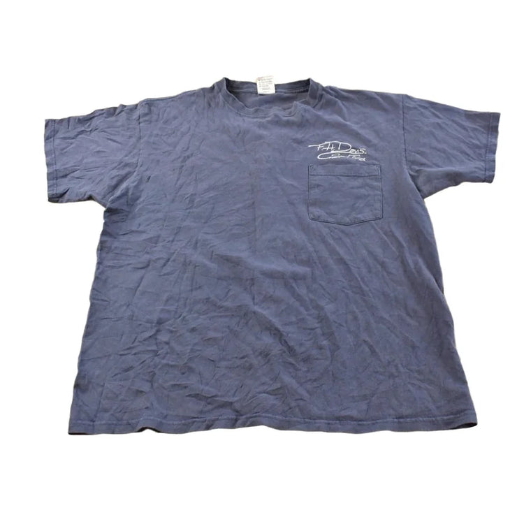 Vintage 2000s FH Davis Bass Sport Fishing Graphic Pocket T- Shirt Mens L from propervintagecanada