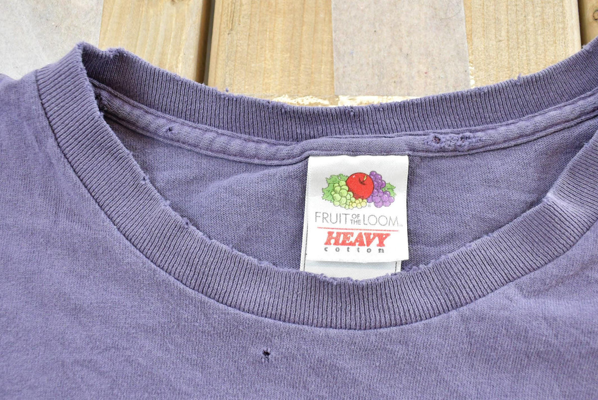 Vintage 2000s Fruit of the Loom Purple Blank T-Shirt Men's M from propervintagecanada