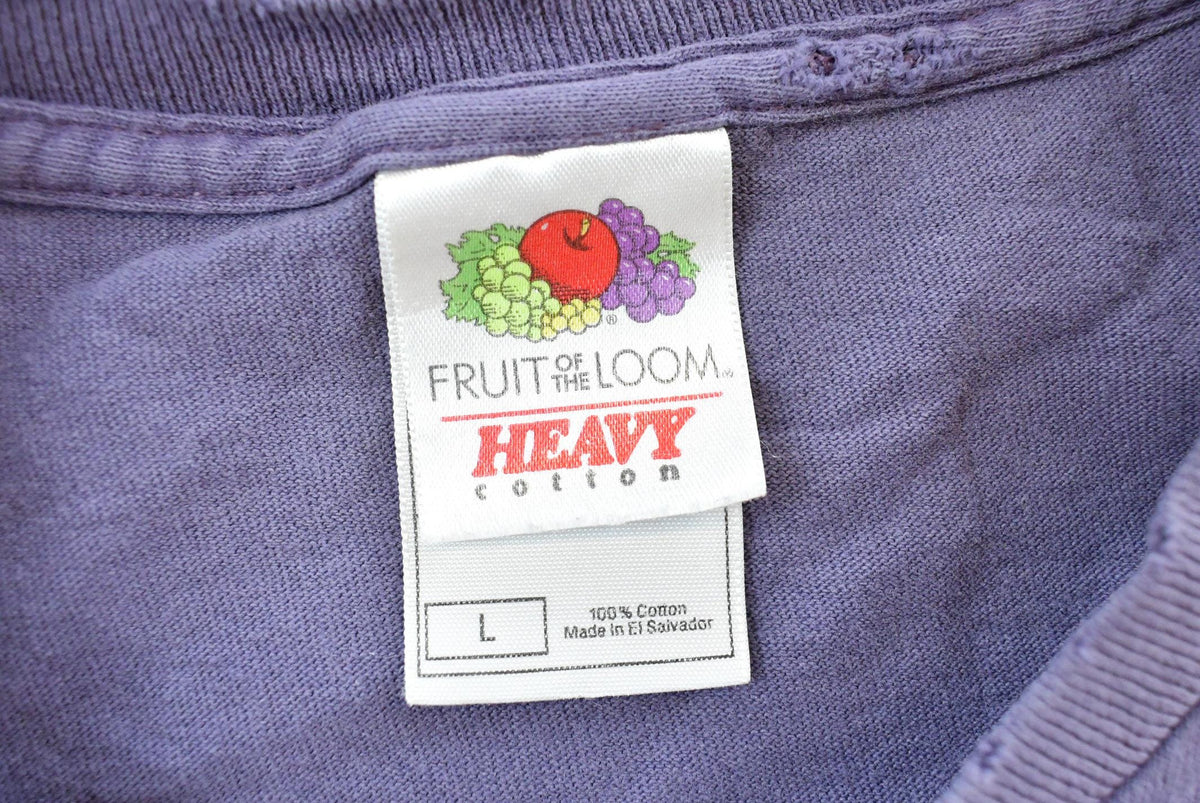Vintage 2000s Fruit of the Loom Purple Blank T-Shirt Men's M from propervintagecanada