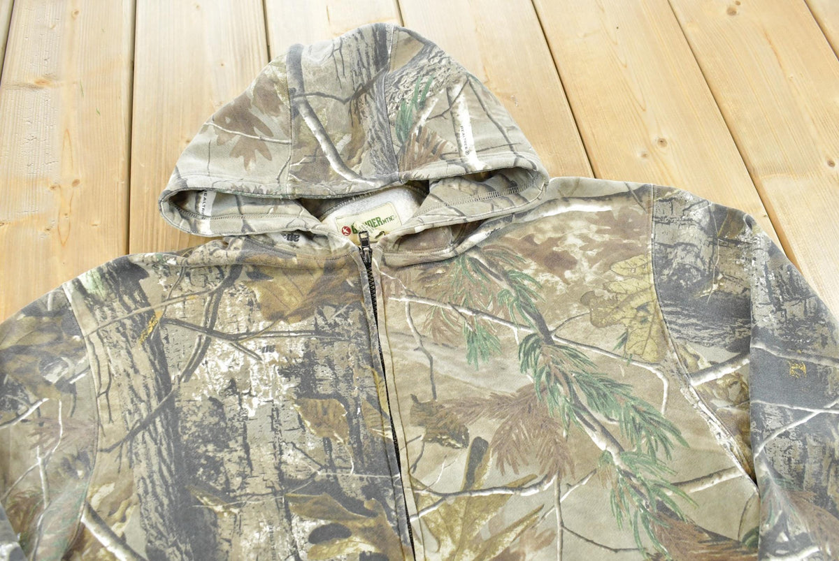 Vintage 2000s Gander Mountain Realtree Camo Full Zip Hoodie Sweatshirt Men's XL from propervintagecanada