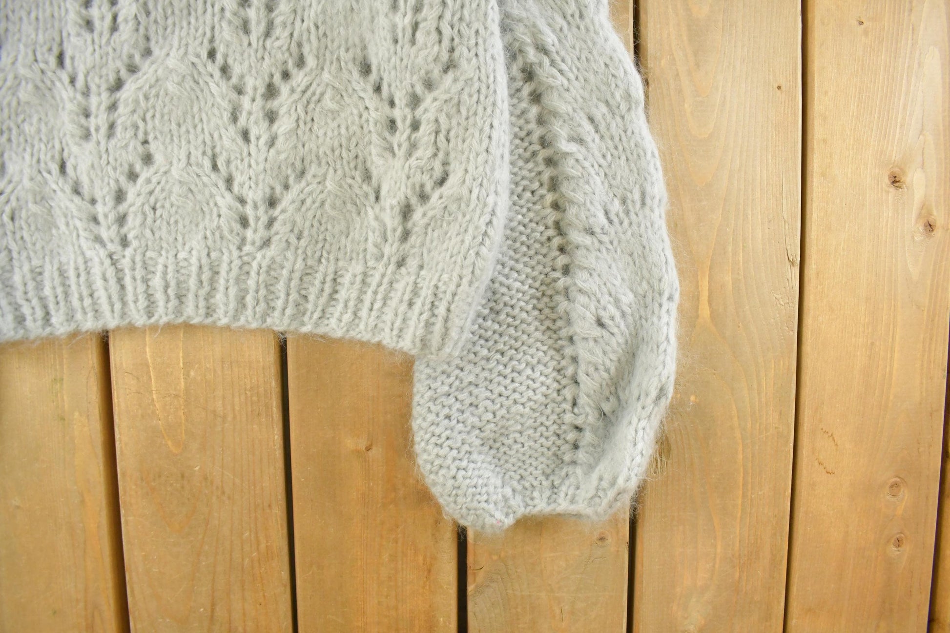 Vintage 2000s Ganni Wool Mohair Knit Mockneck Sweater Women's Large from propervintagecanada